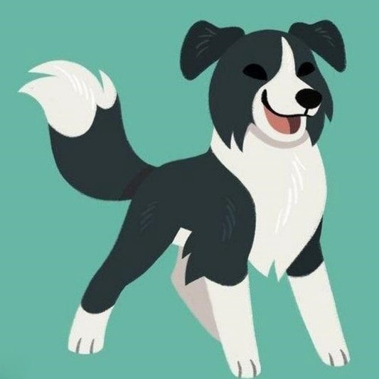 Dog Border Collie | Diamond Painting