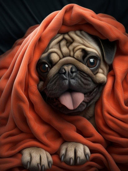 Dog Pug | Diamond Painting