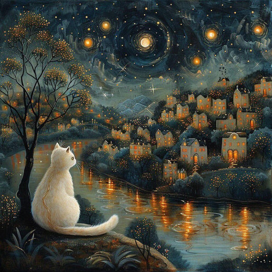 Midnight Cat | Diamond Painting