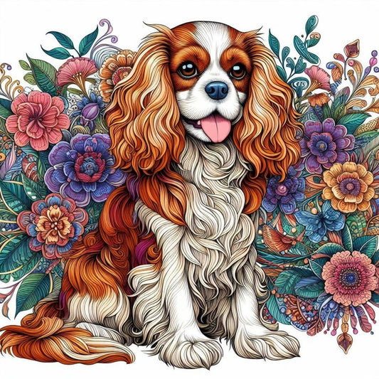 Dog Cavalier King Charles Spaniel | Diamond Painting