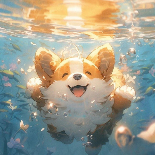 Underwater Dog | Diamond Painting