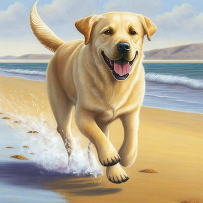 Yellow Labrador Dog | Diamond Painting