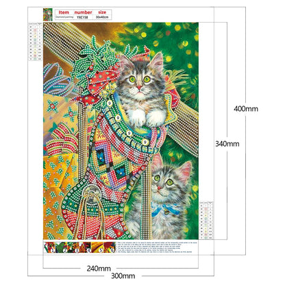 Christmas Cat | Diamond Painting