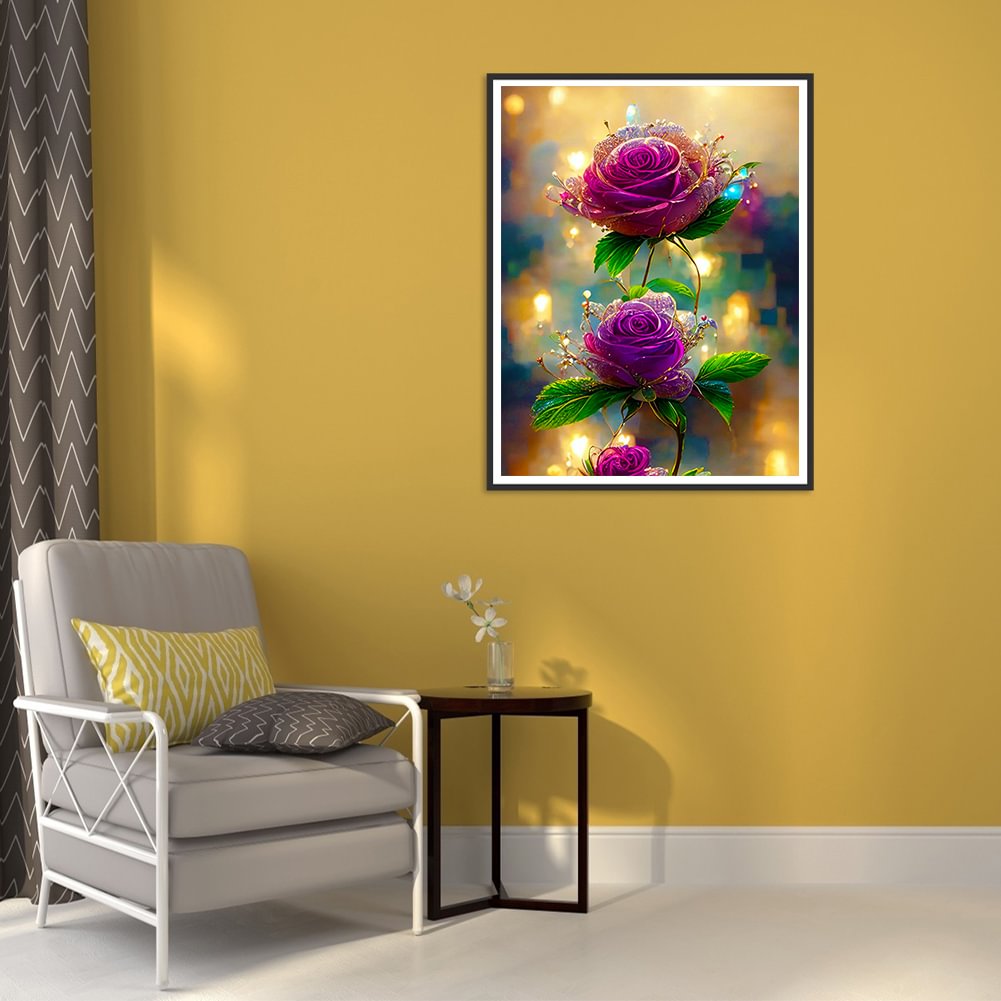 Purple Flower | Diamond Painting