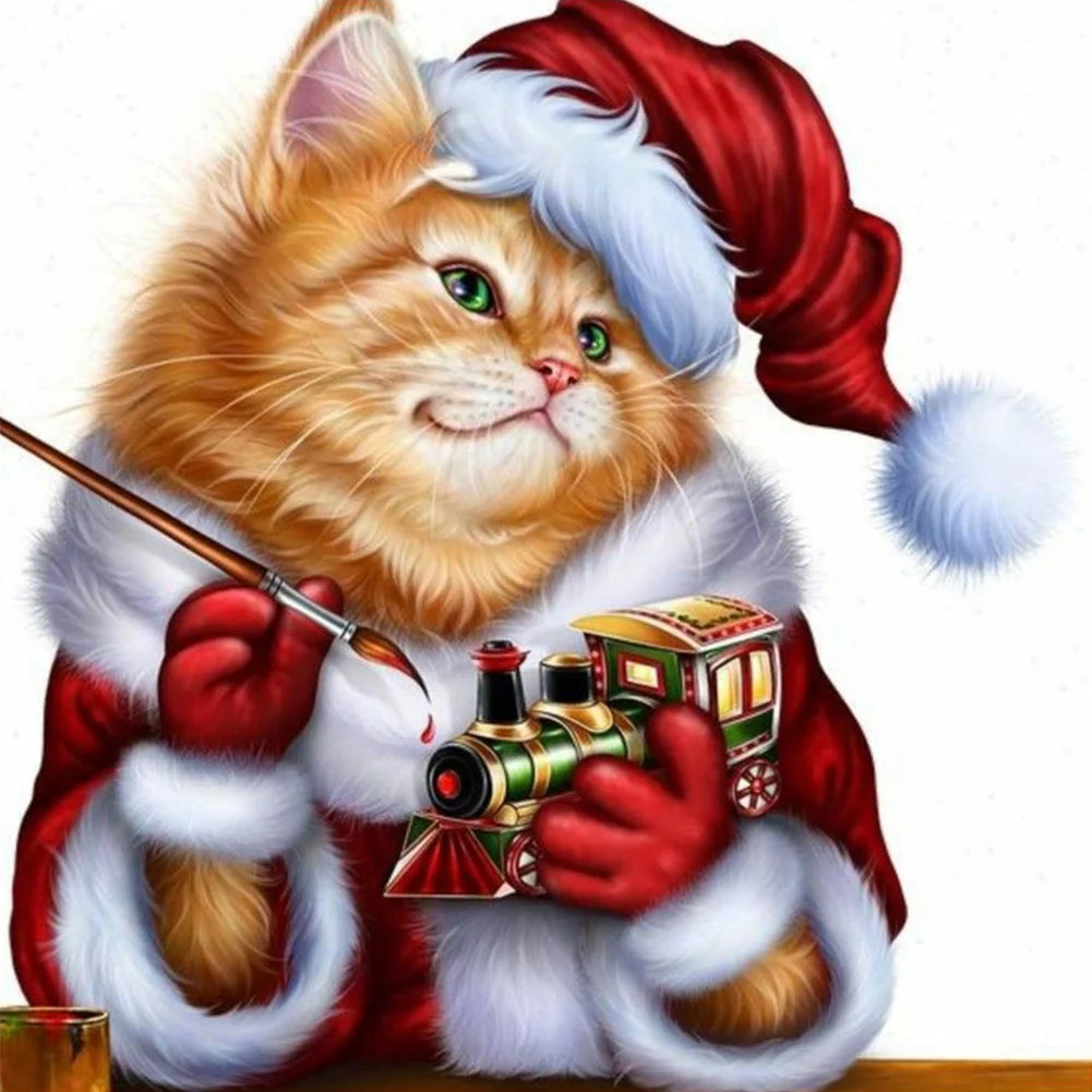 Christmas Cat | Diamond Painting