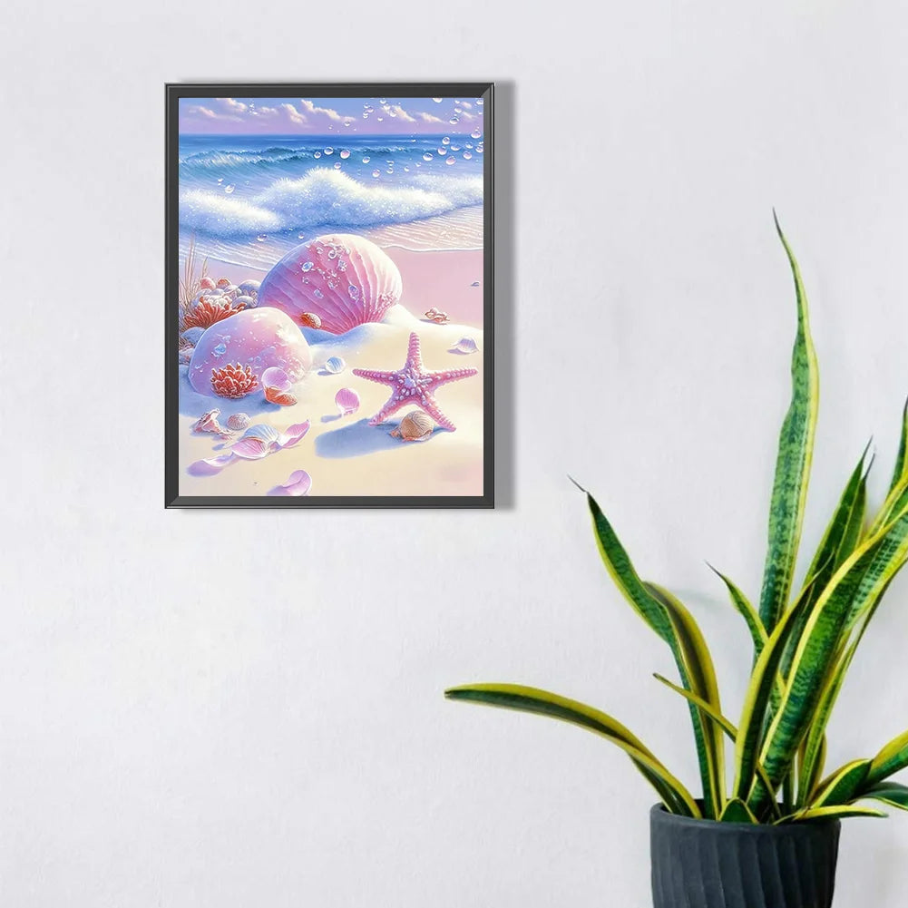 Pink Shells And Starfish | Diamond Painting