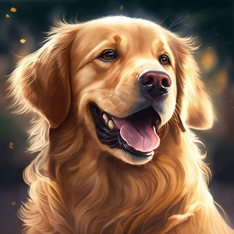 Golden Retriever Dog | Diamond Painting