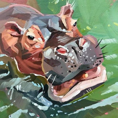 Hippo | Diamond Painting