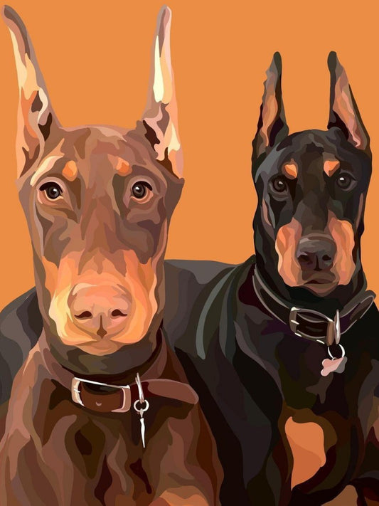 Dog Doberman | Diamond Painting