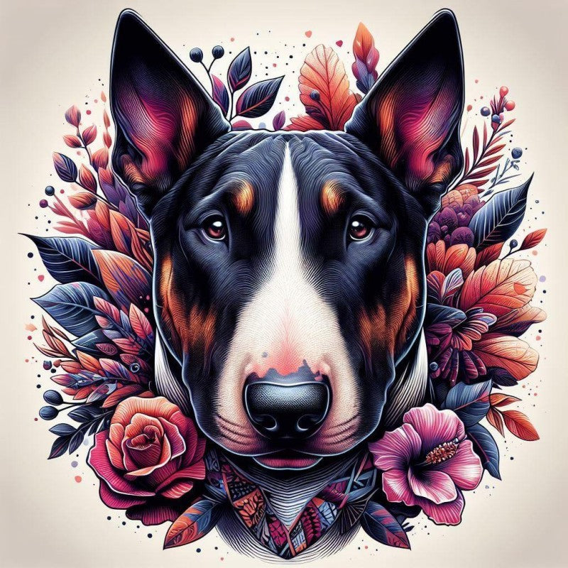 English Bull Terrier Dog | Diamond Painting