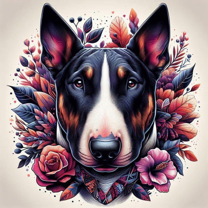 English Bull Terrier Dog | Diamond Painting