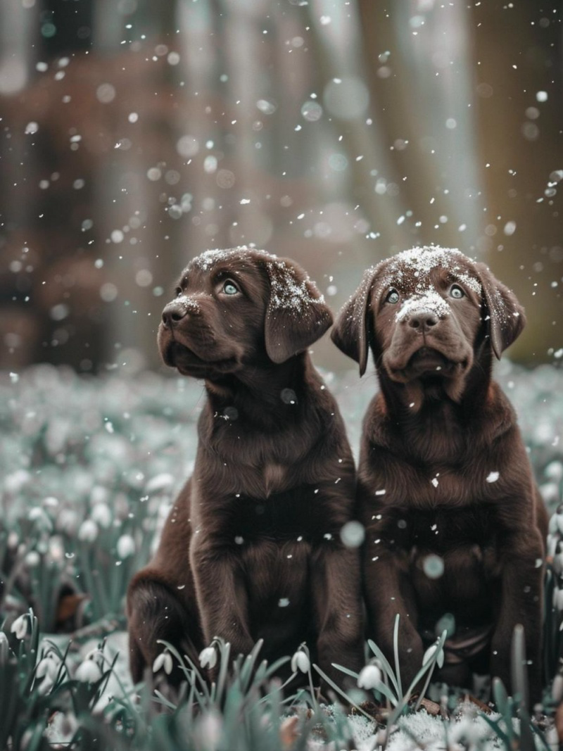 Chocolate Labrador Dog | Diamond Painting