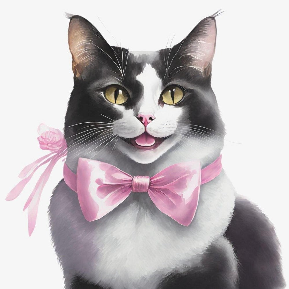 Tuxedo Cat  | Diamond Painting