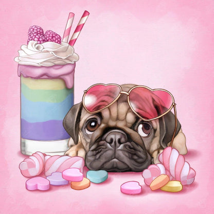 Dog Pug | Diamond Painting
