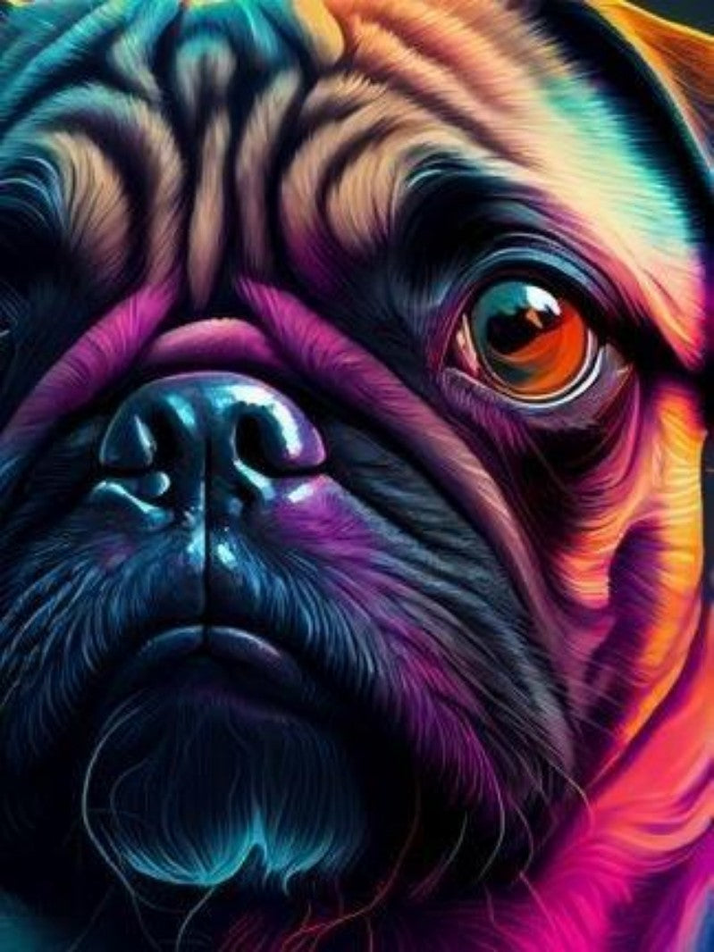 Dog Pug | Diamond Painting