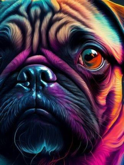 Dog Pug | Diamond Painting
