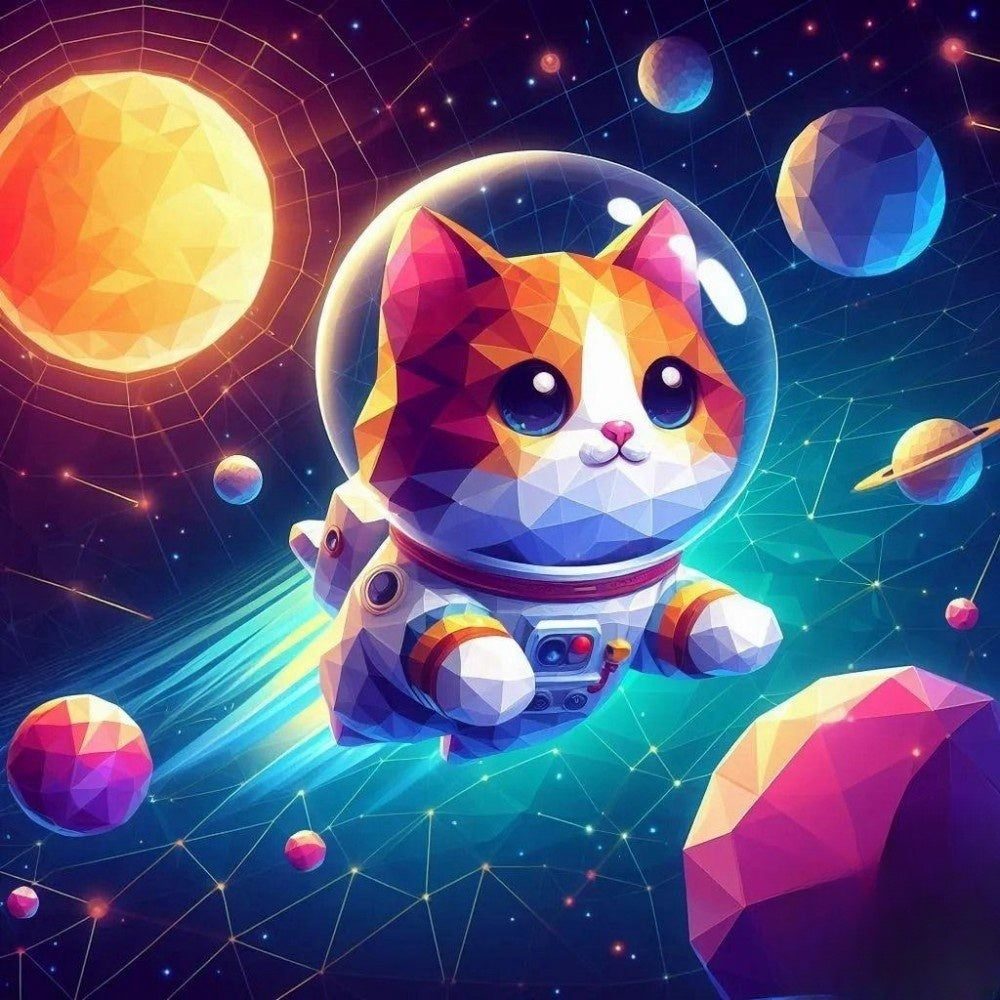 Cats in Space | Diamond Painting