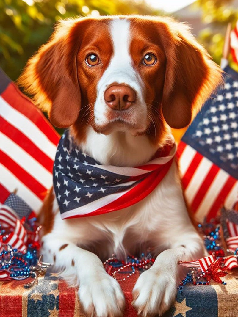 Brittany Spaniel Dog | Diamond Painting