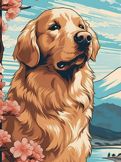 Golden Retriever Dog | Diamond Painting