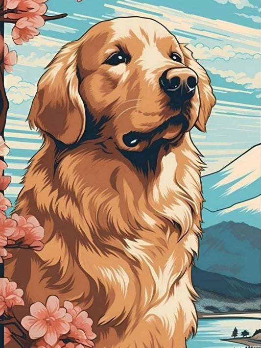 Golden Retriever Dog | Diamond Painting
