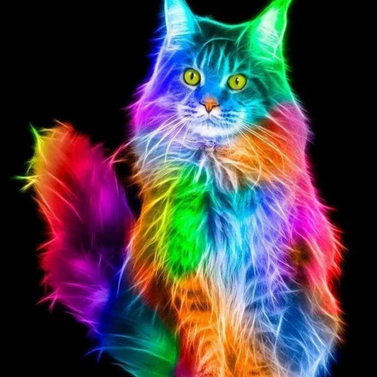 Colorful Cat | Diamond Painting