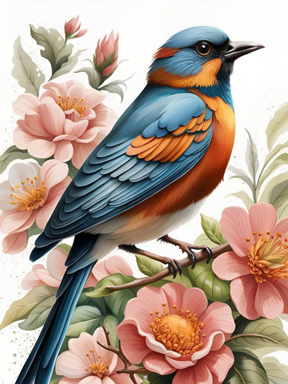 Birds and Flowers | Diamond Painting