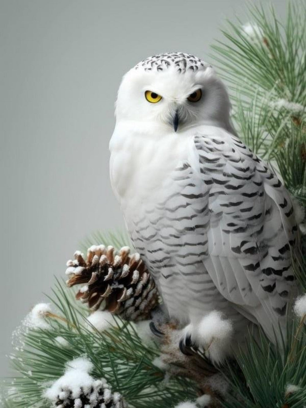 Snowy owl (White Owl) | Diamond Painting