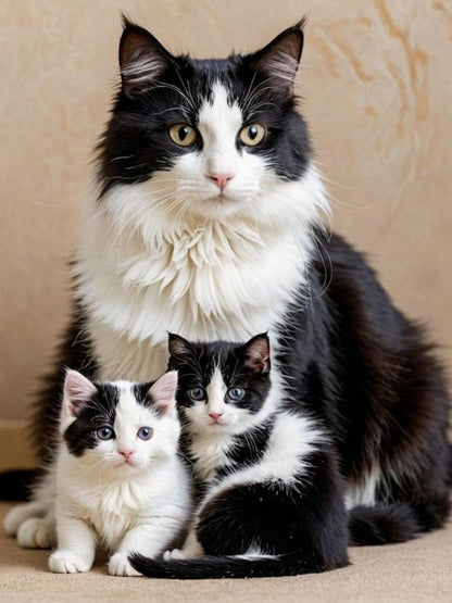 Tuxedo Cat  | Diamond Painting