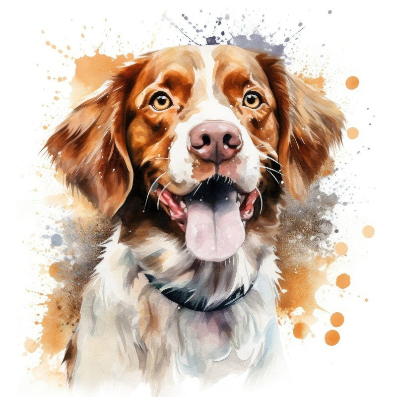 Brittany Spaniel Dog | Diamond Painting