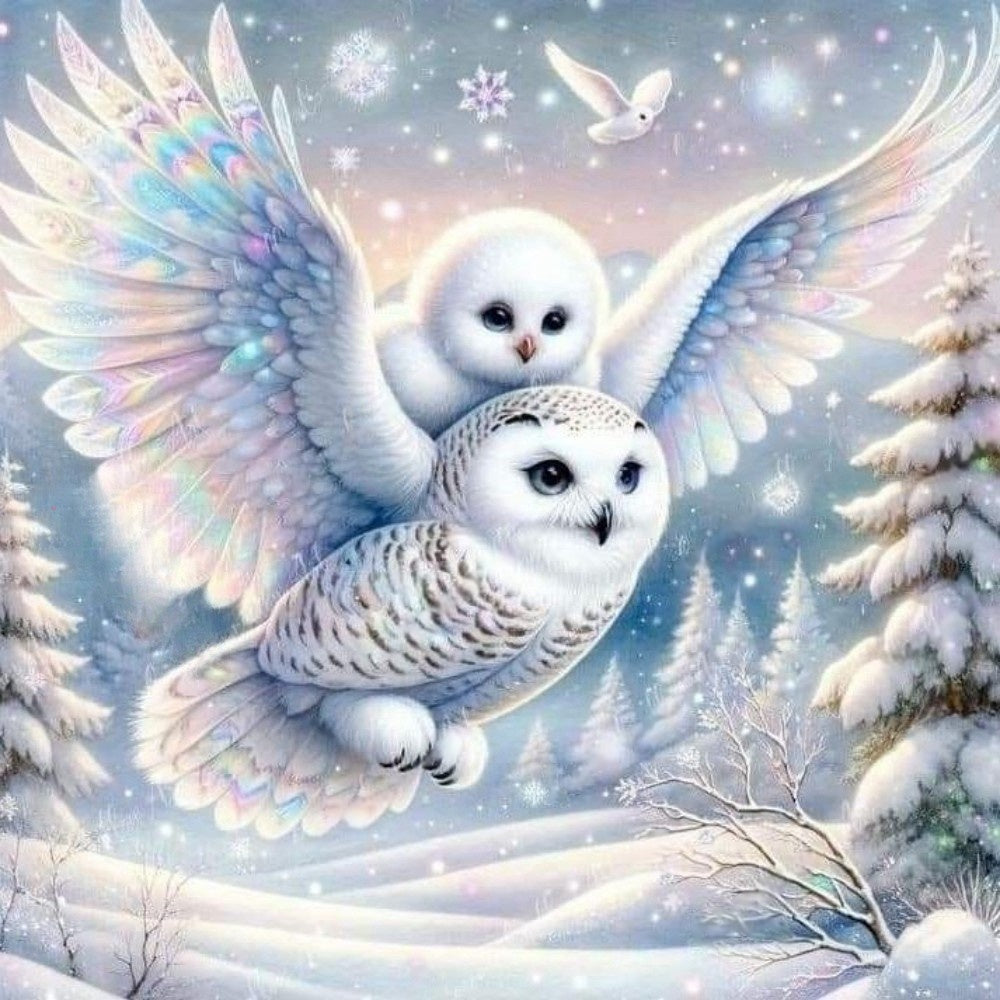 Snowy owl (White Owl) | Diamond Painting