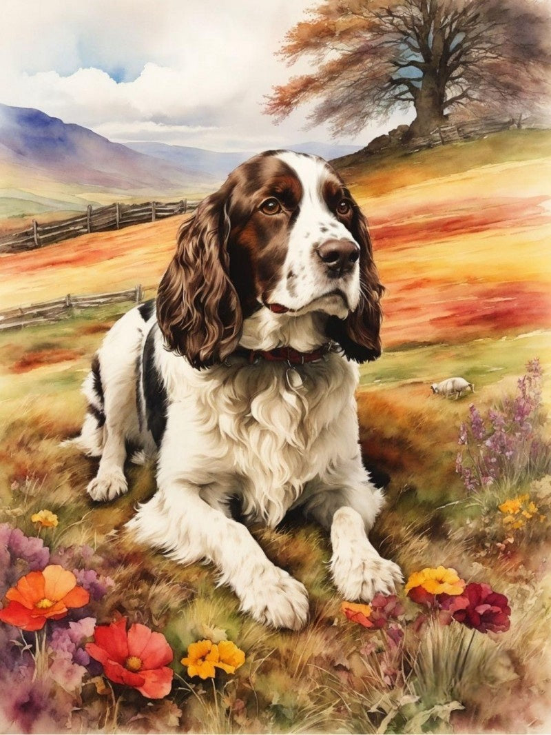 English Springer Spaniel Dog | Diamond Painting