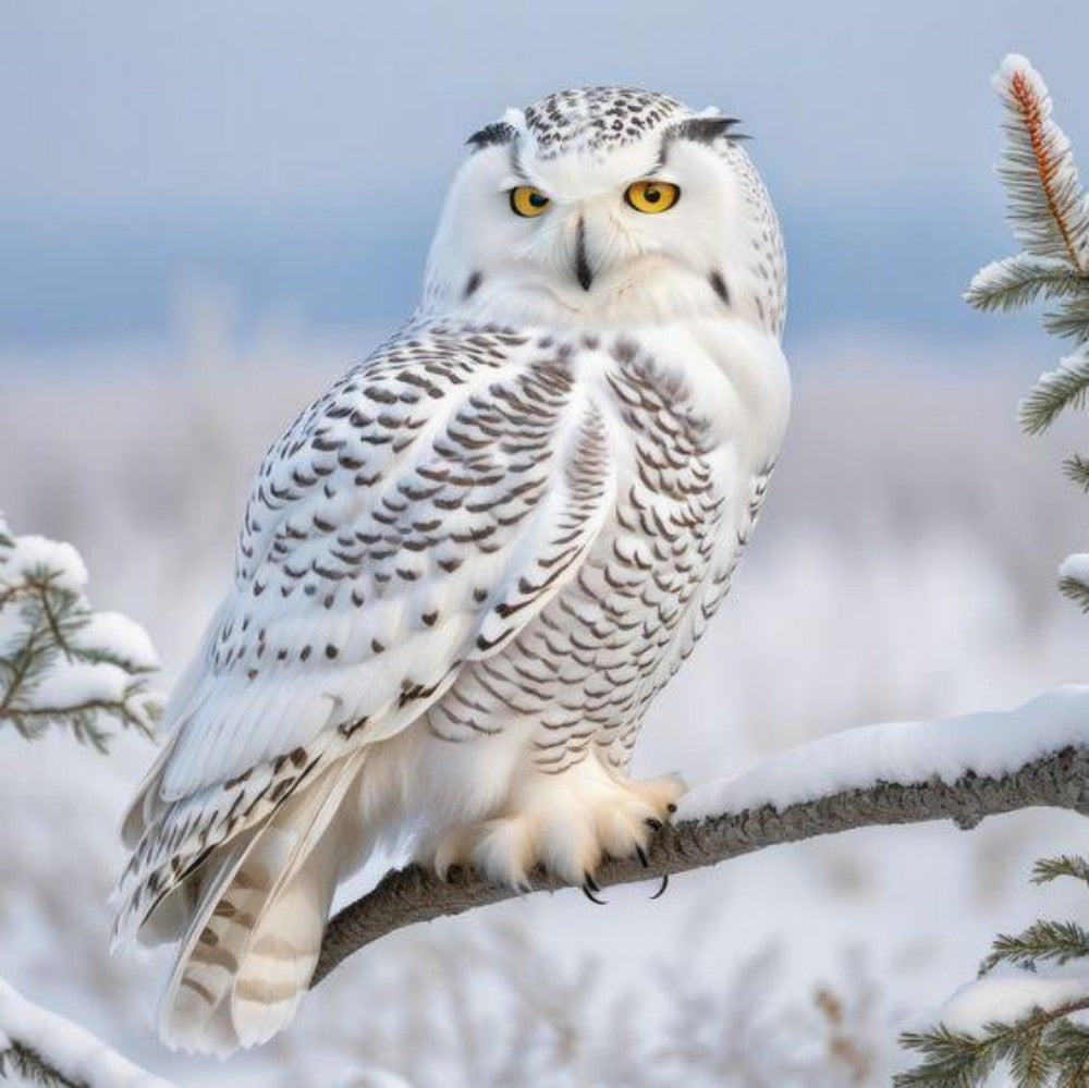 Snowy owl (White Owl) | Diamond Painting