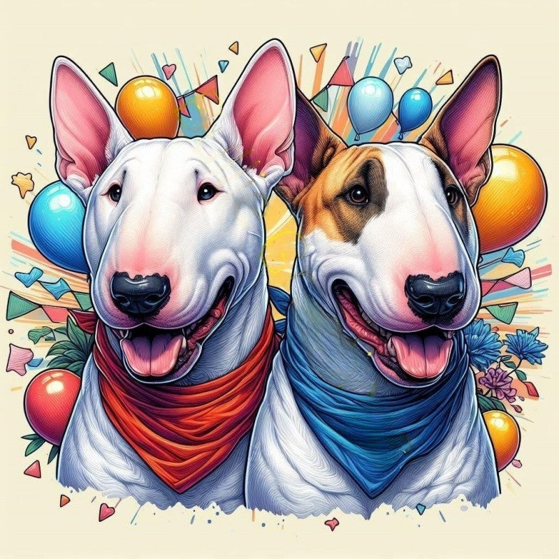 English Bull Terrier Dog | Diamond Painting