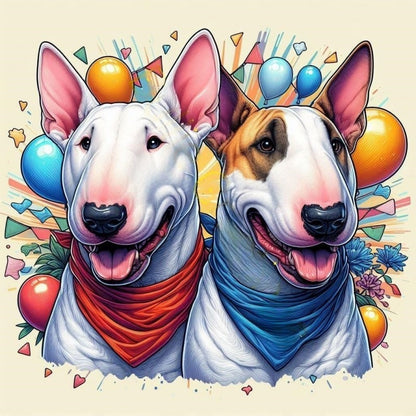 English Bull Terrier Dog | Diamond Painting