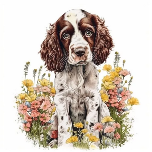 English Springer Spaniel Dog | Diamond Painting