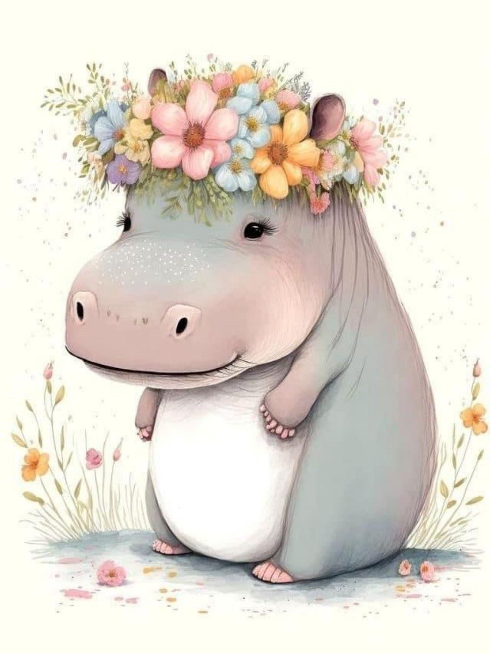 Hippo | Diamond Painting