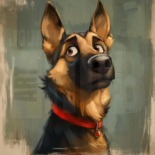 Dog German Shepherd | Diamond Painting