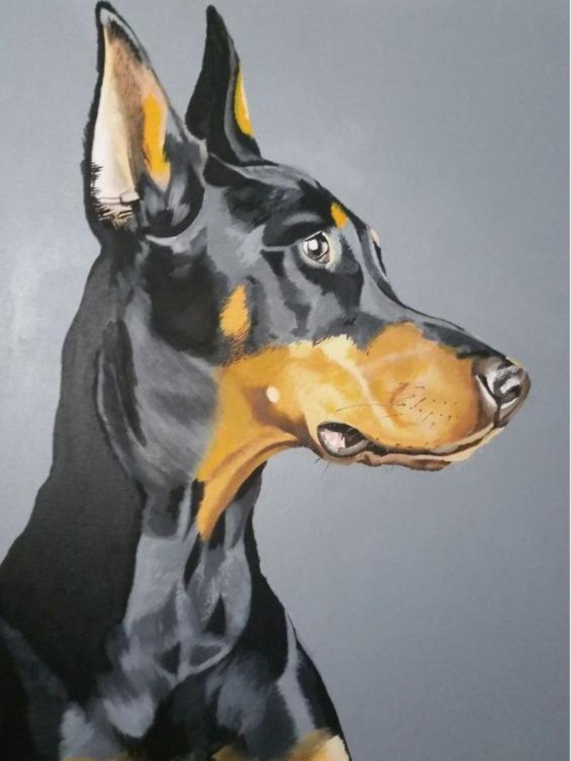 Dog Doberman | Diamond Painting