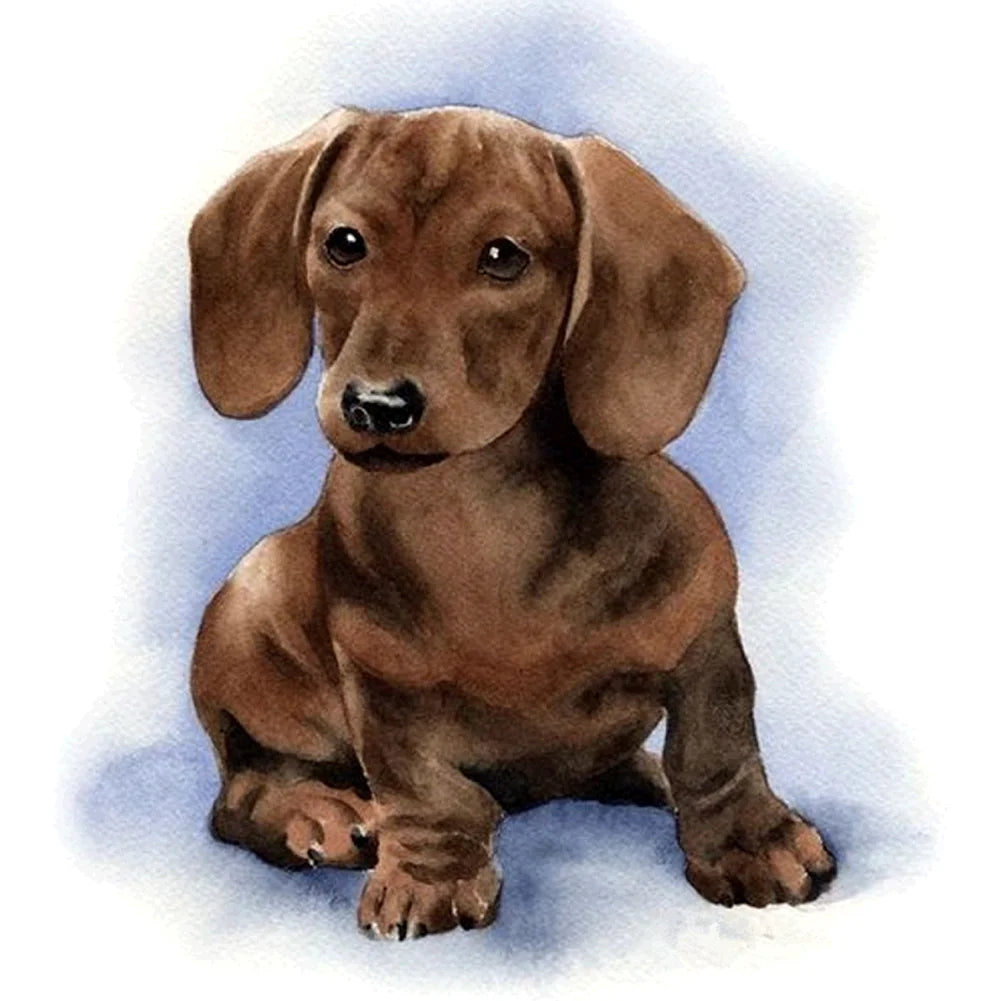 Brown Dog | Diamond Painting