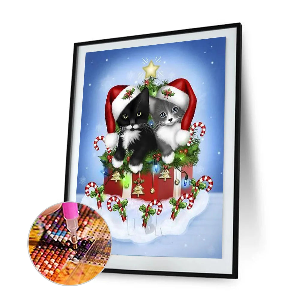 Christmas Cat | Diamond Painting