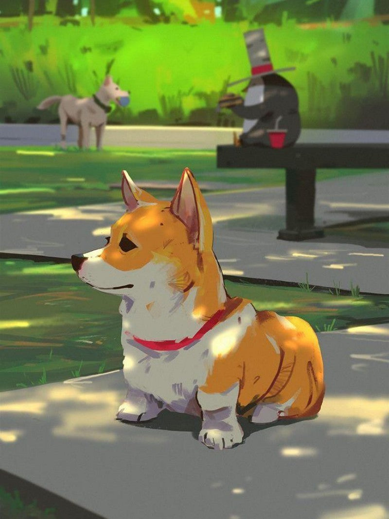 Corgi Dog | Diamond Painting