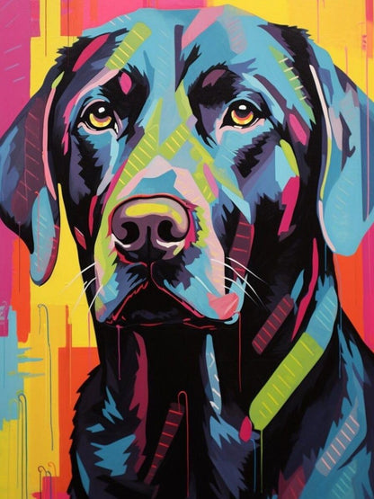 Black Labrador Dog | Diamond Painting