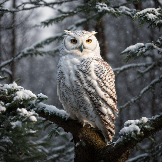 Snowy owl (White Owl) | Diamond Painting