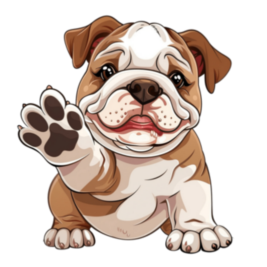 Dog English Bulldog | Diamond Painting