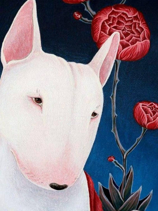English Bull Terrier Dog | Diamond Painting