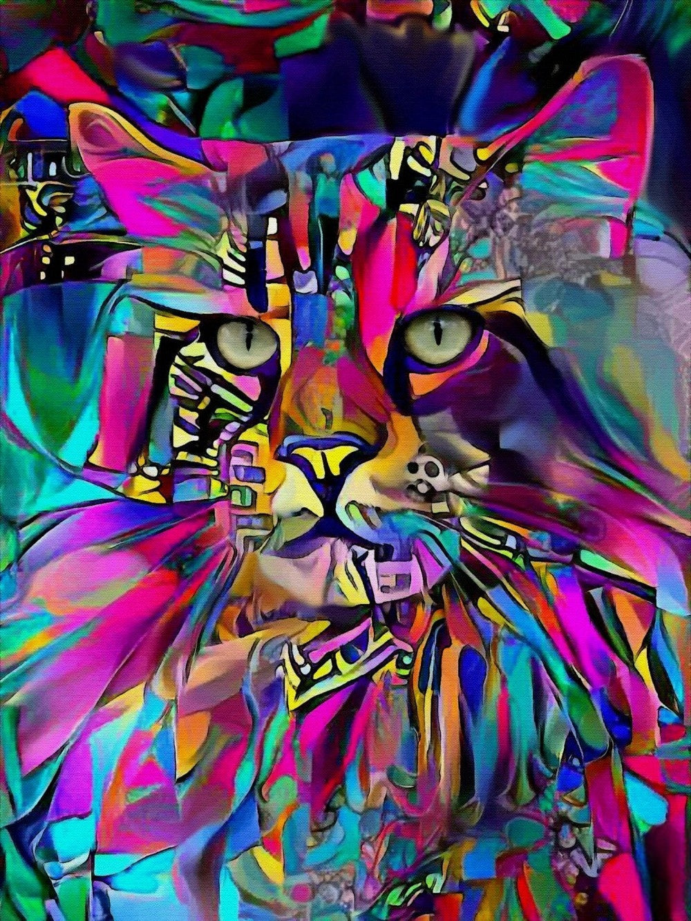 Colorful Cat | Diamond Painting