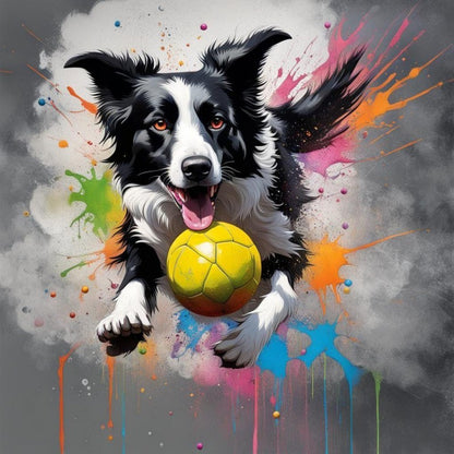 Dog Border Collie | Diamond Painting