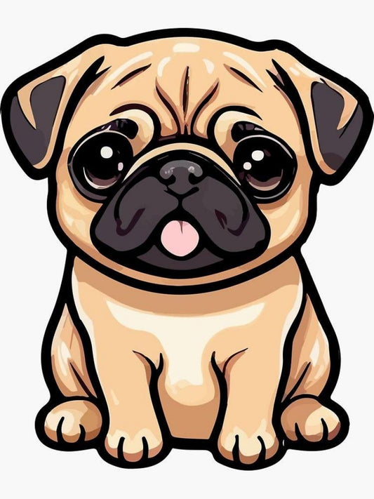 Dog Pug | Diamond Painting