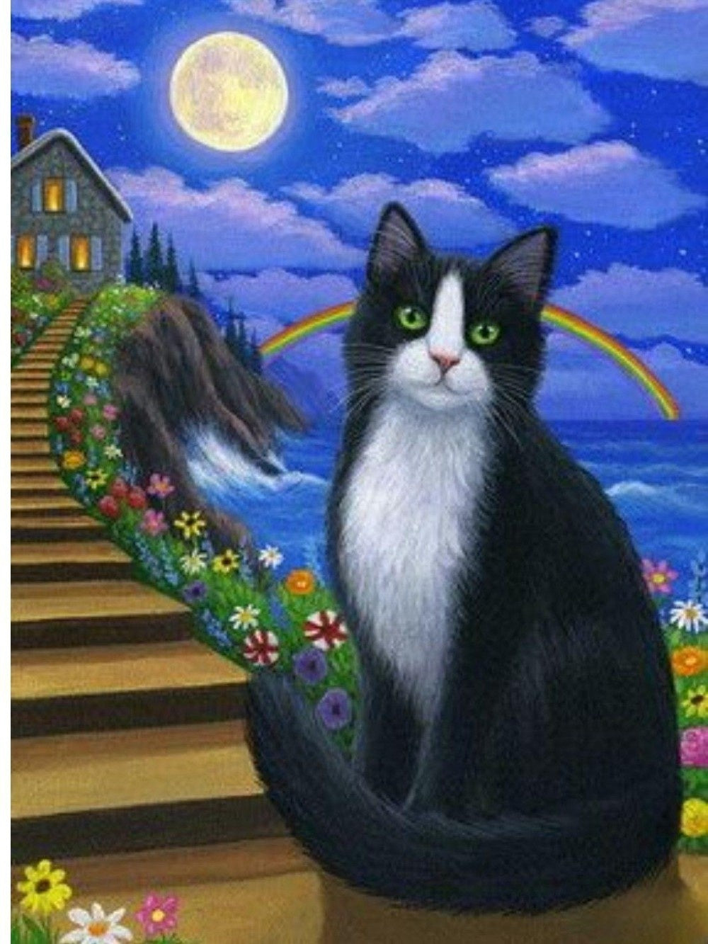 Tuxedo Cat  | Diamond Painting