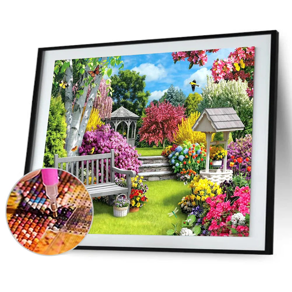 Garden Chair Flower | Diamond Painting